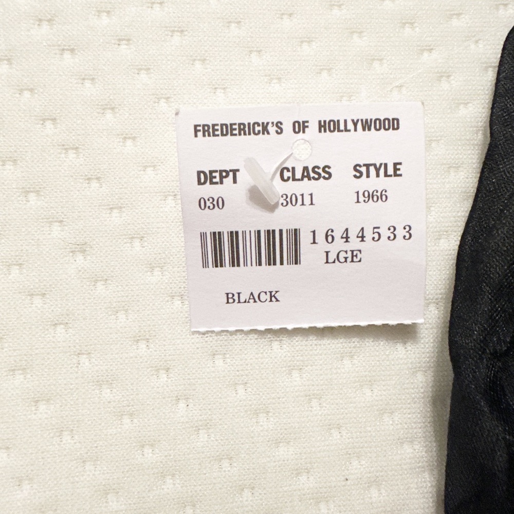 Fredericks Of Hollywood Black Lace Mesh Chemise Sheer Nightie Lingerie Size L - Picture 5 of 6